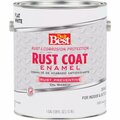 All-Source Rust Coat Oil-Based Flat Enamel, White, 1 Gal. 203707D
